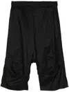 Rundholz Drop-crotch Shorts In Black