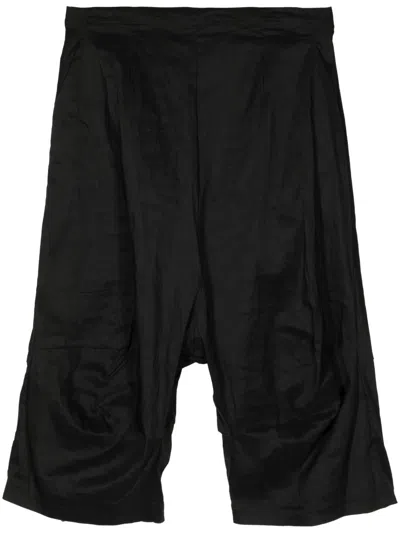 Rundholz Drop-crotch Shorts In Black