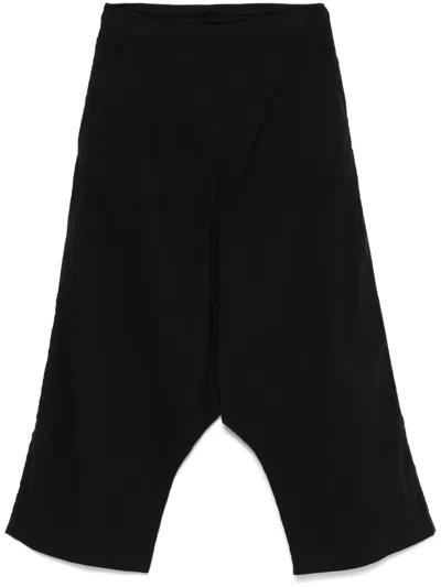 Rundholz Drop-crotch Trousers In Black