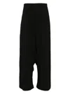 Rundholz Drop-crotch Trousers In Black