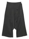 Rundholz Drop Crotch Trousers In Gray