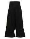 Rundholz Drop-crotch Trousers In Schwarz