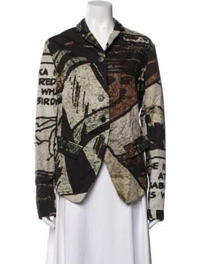 Pre-owned Rundholz Graphic Print Blazer In Multicolor