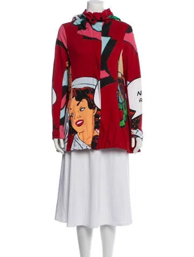 Pre-owned Rundholz Graphic Print Jacket In Red