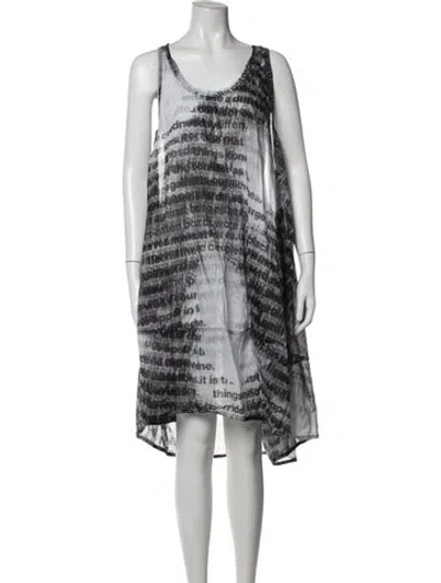 Pre-owned Rundholz Graphic Print Long Dress In Multicolor