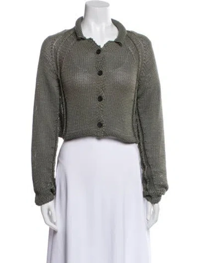 Pre-owned Rundholz Houndstooth Print Evening Jacket In Green