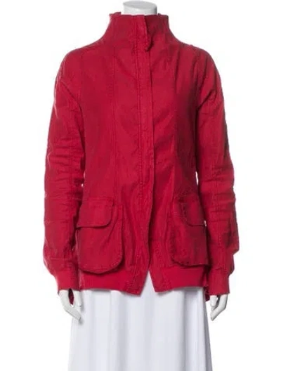 Pre-owned Rundholz Linen Jacket In Red