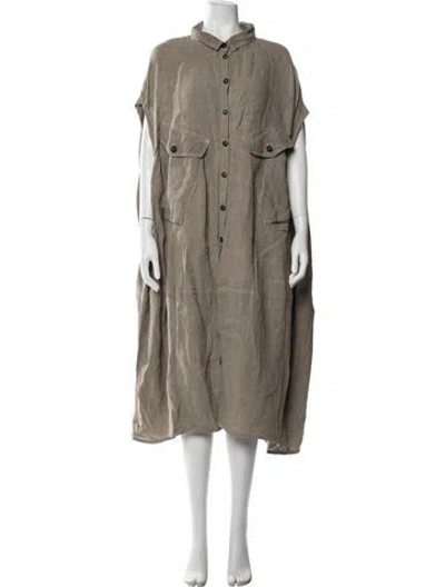 Pre-owned Rundholz Linen Long Dress In Neutrals