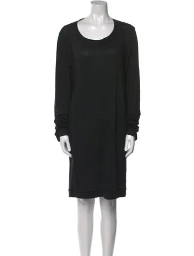 Pre-owned Rundholz Linen Mini Dress In Black