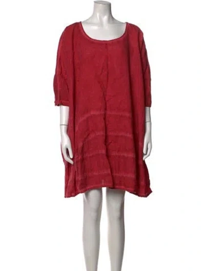 Pre-owned Rundholz Linen Mini Dress In Red