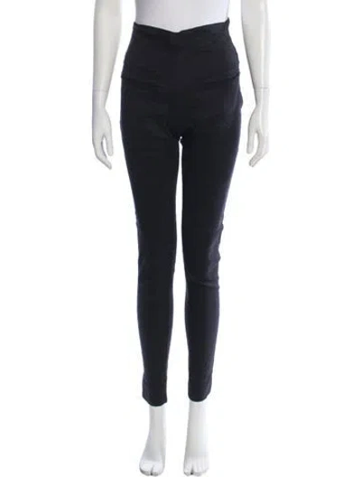 Pre-owned Rundholz Linen Skinny Leg Pants In Black