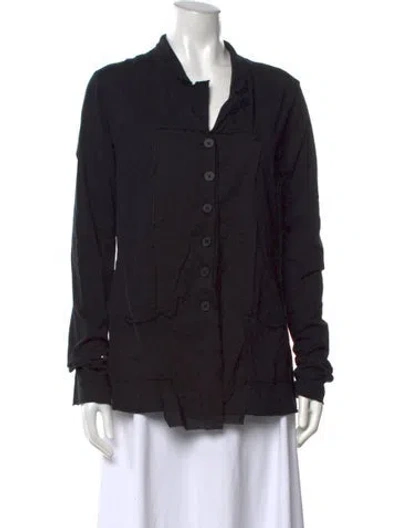 Pre-owned Rundholz Long Sleeve Button-up Top In Black