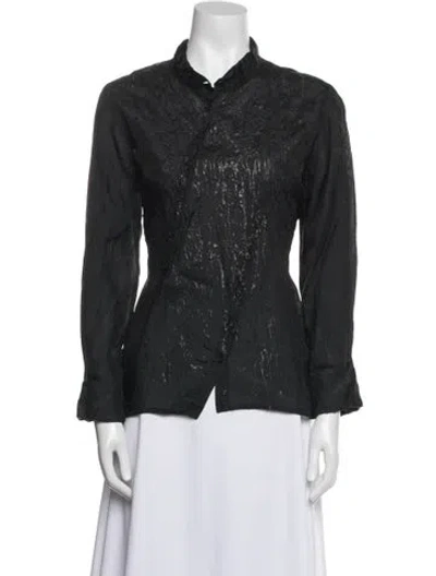 Pre-owned Rundholz Long Sleeve Button-up Top In Blue