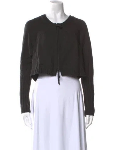 Pre-owned Rundholz Merino Wool Crew Neck Sweater In Black