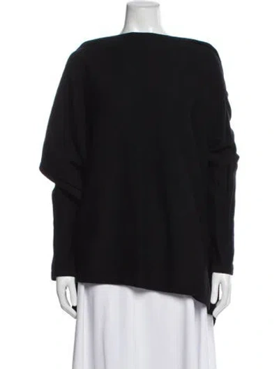 Pre-owned Rundholz Merino Wool Crew Neck Sweater In Black