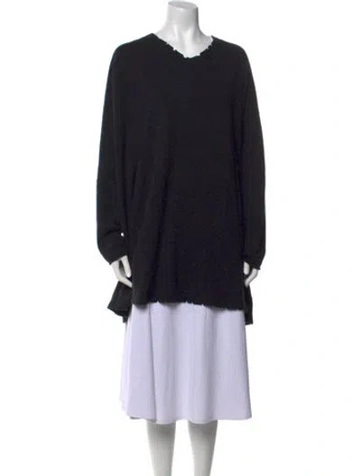 Pre-owned Rundholz Merino Wool Mini Dress In Black