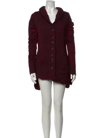 Pre-owned Rundholz Midi Length Dress In Burgundy