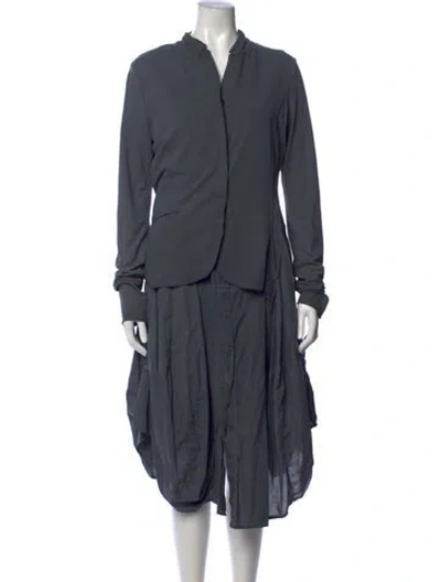 Pre-owned Rundholz Midi Length Dress In Grey