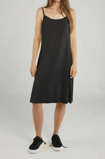 Rundholz Minimalist Slip Dress In Black