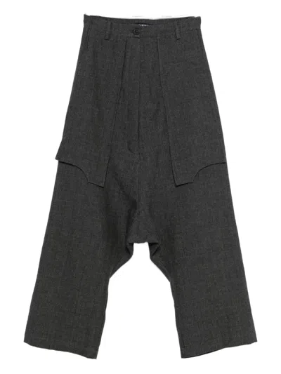 Rundholz Panelled Trousers In Black