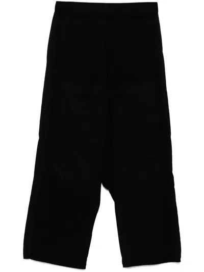 Rundholz Panelled Trousers In Schwarz