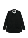 Rundholz Patch-pocket Coat In Black