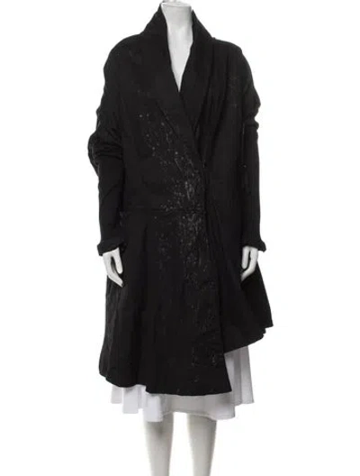 Pre-owned Rundholz Patterned Coat In Black