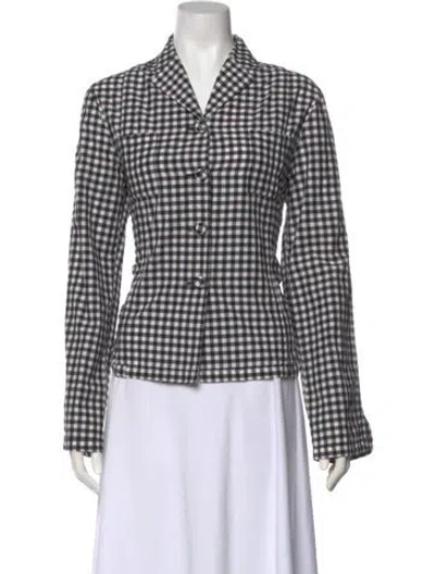 Pre-owned Rundholz Plaid Print Long Sleeve Button-up Top In Multi