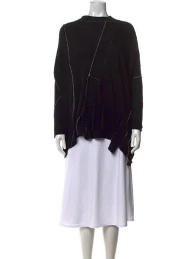Pre-owned Rundholz Printed Crew Neck Sweater In Black