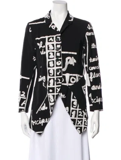 Pre-owned Rundholz Printed Jacket In Black