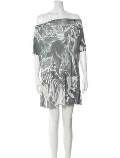 Pre-owned Rundholz Printed Mini Dress In Multicolor