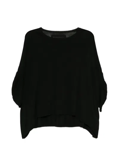 Rundholz Puff-sleeve T-shirt In Black