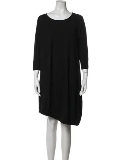 Pre-owned Rundholz Scoop Neck Knee-length Dress In Black