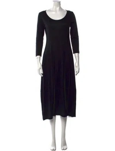 Pre-owned Rundholz Scoop Neck Long Dress In Black