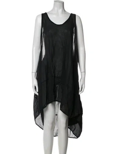 Pre-owned Rundholz Scoop Neck Long Dress In Black