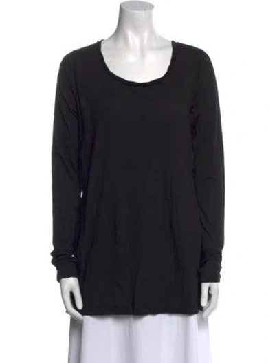 Pre-owned Rundholz Scoop Neck Long Sleeve Tunic In Black