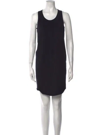 Pre-owned Rundholz Scoop Neck Mini Dress In Blue