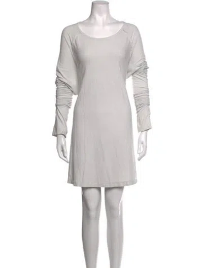 Pre-owned Rundholz Scoop Neck Mini Dress In Grey