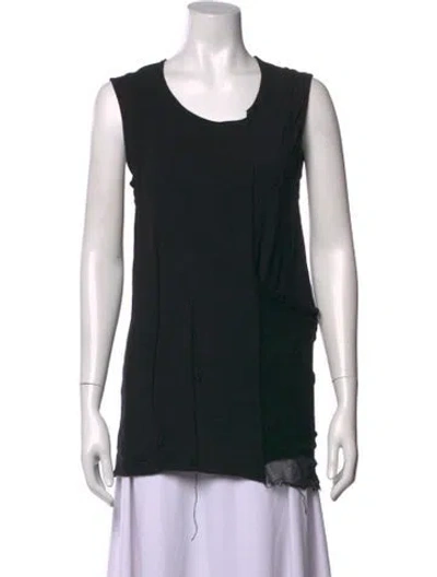 Pre-owned Rundholz Scoop Neck Sleeveless Top In Black