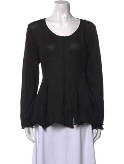 Pre-owned Rundholz Scoop Neck Sweater In Black