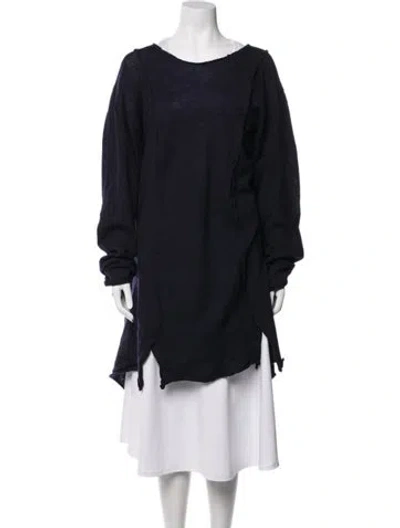 Pre-owned Rundholz Scoop Neck Sweater In Blue