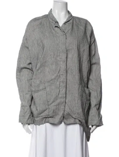 Pre-owned Rundholz Striped Jacket In Grey