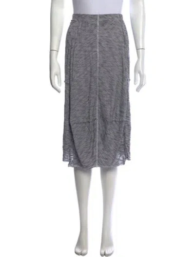 Pre-owned Rundholz Striped Midi Length Skirt In Grey