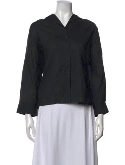 Pre-owned Rundholz Three-quarter Sleeve Top In Black
