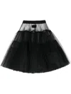 Rundholz Tulle Midi Skirt In Black