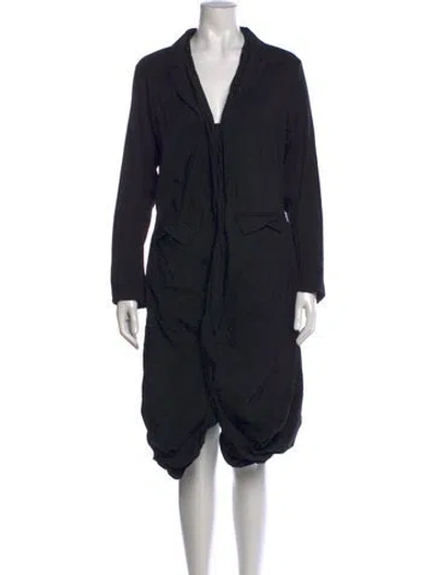 Pre-owned Rundholz Virgin Wool Knee-length Dress In Black