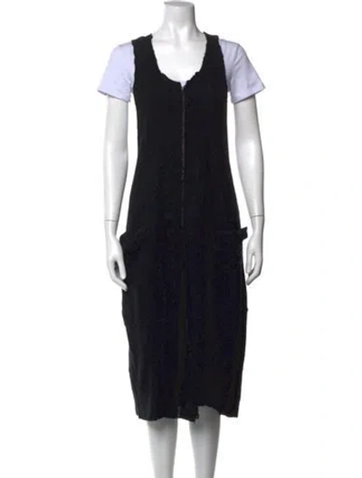 Pre-owned Rundholz Virgin Wool Knee-length Dress In Blue