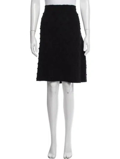 Pre-owned Rundholz Virgin Wool Knee-length Skirt In Black