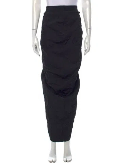 Pre-owned Rundholz Virgin Wool Long Skirt In Black