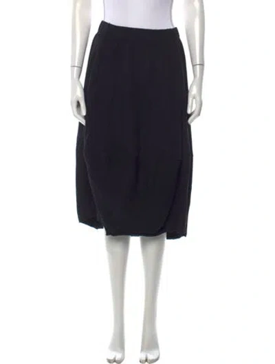 Pre-owned Rundholz Wool Midi Length Skirt In Black